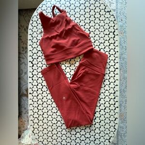 Size 4 Lululemon Energy High-Neck Longline Ribbed Bra *Medium Support, B–D Cups